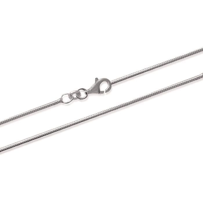 Chaîne De Cou En Argent Maille Serpent - Longueur 48 Cm - Unisexe - Neuf Sans Boîte