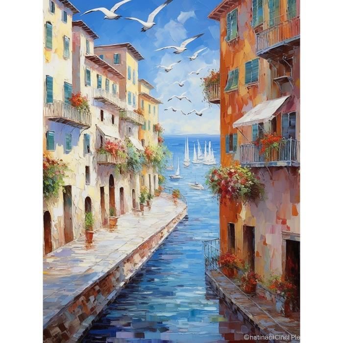 Bimkole 5D Diamond Painting Kit - Lighthouse & Shells Design, 12x16 Inch Full Drill DIY Art For Home Decor - View #5
