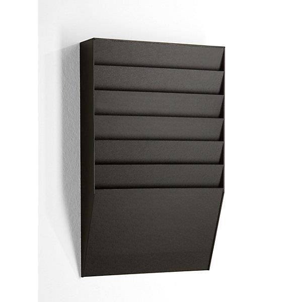 tableau de tri - 1 x 6 casiers, h x l x p 505 x 311 x 79 mm noir - armoire mixte armoires mixtes corbeille de tri corbeilles de tri