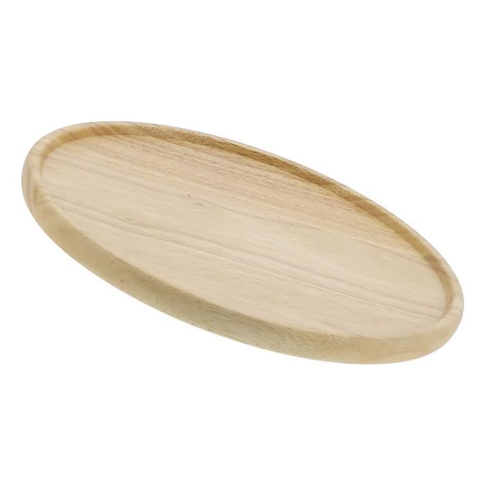 Plateau En Bois Massif 25x17 Cm - Service Fruits, Petit-déjeuner, Thé - Élégant Et Pratique
