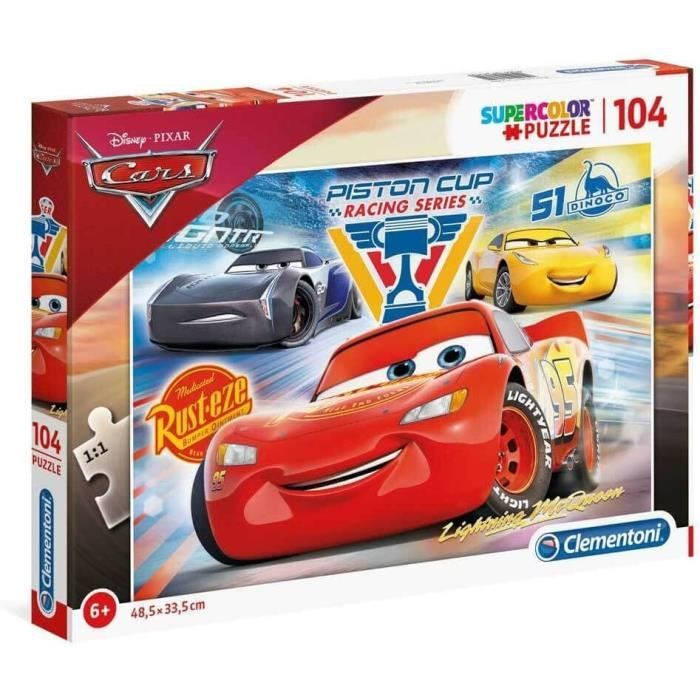 Clementoni - Supercolor Puzzle - Cars 3 - 104 Pièces - Disney ...