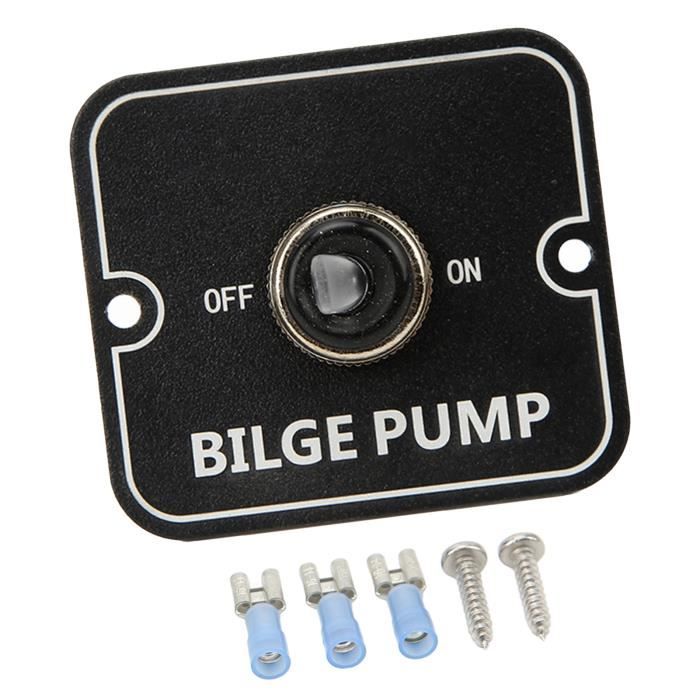 Trywise Panneau de commutation de pompe de cale à 3 voies 12V 24V, disjoncteur 15A intégré pour Trywise Panneau de commutation de pompe de cale à 3 voies 12V 24V, disjoncteur 15A intégré pour