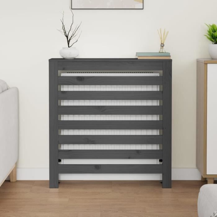 Cache-radiateur En Bois Massif De Pin - 79,5x19x84 Cm - Neuf