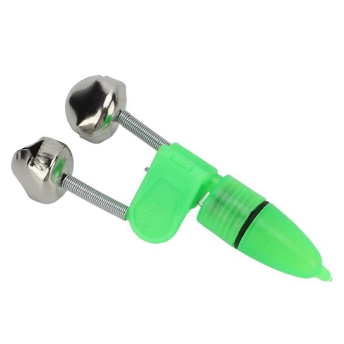 Acheter Lot de 10 Pince Clochette pour Scion de Canne à Pêche Alerte Morsure Poisson Sonnerie Double Cloche Pince Clip