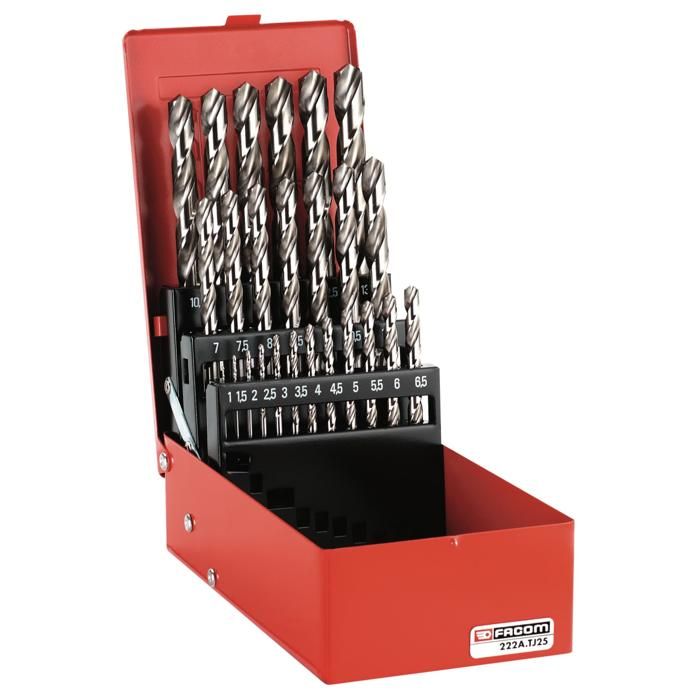 Coffret de forets taillés acier FACOM 1 à 13mm 25 pcs - vue 2
