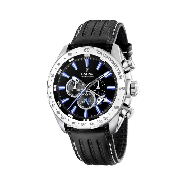 Montre festina 2025 homme cuir noir