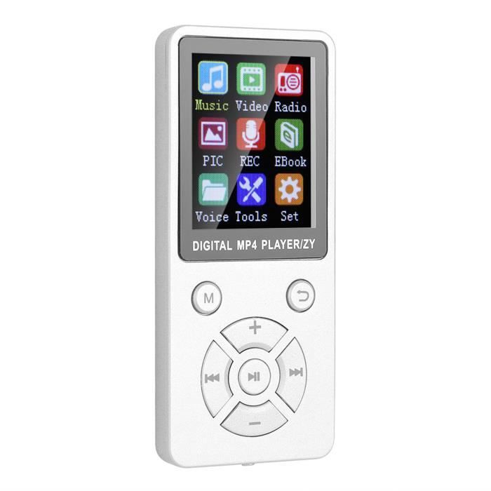 Lecteur MP4 D-JIX M400 - Bluetooth, USB-C, Carte SD, Dictaphone, Écran 1.8''