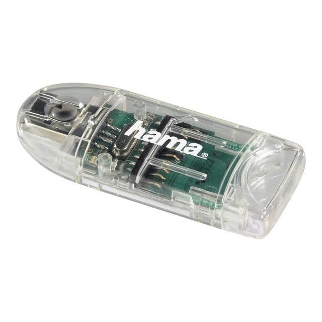 Hama Lecteur de carte portable SD / Mini SD / Micro SD - 91092 - USB 2.0 - 8 en 1