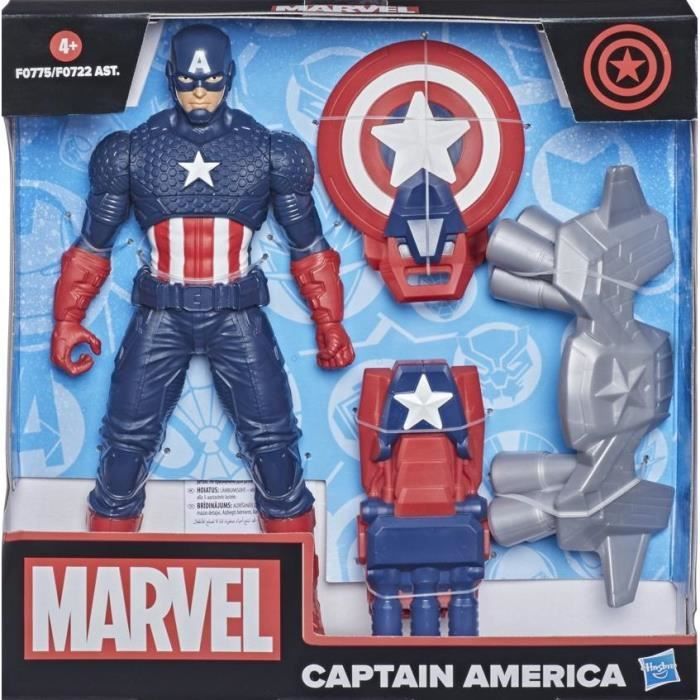 Figurine Avengers Captain America 24 cm 3 Accessoires Super Heros  Personnage Articule Marvel Jouet Set garcon 1 carte - Cdiscount Jeux vidéo