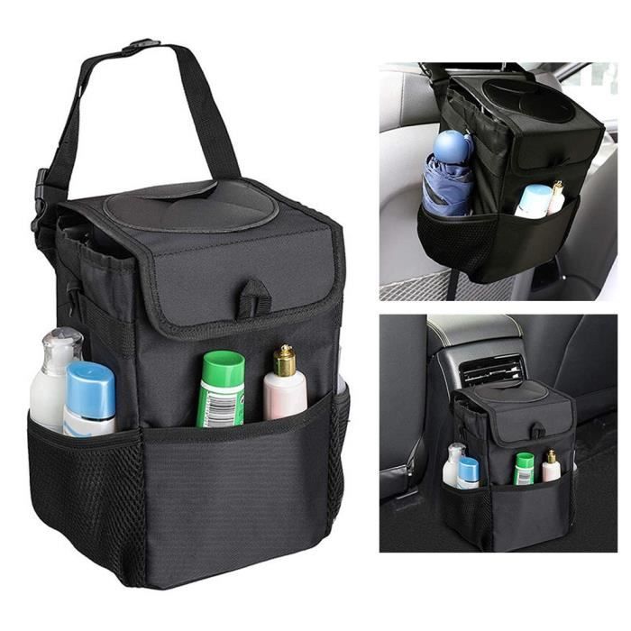 Poubelle De Voiture Étanche Avec Couvercle - Mini Poubelle Anti-Odeur Pour Porte-Gobelet
