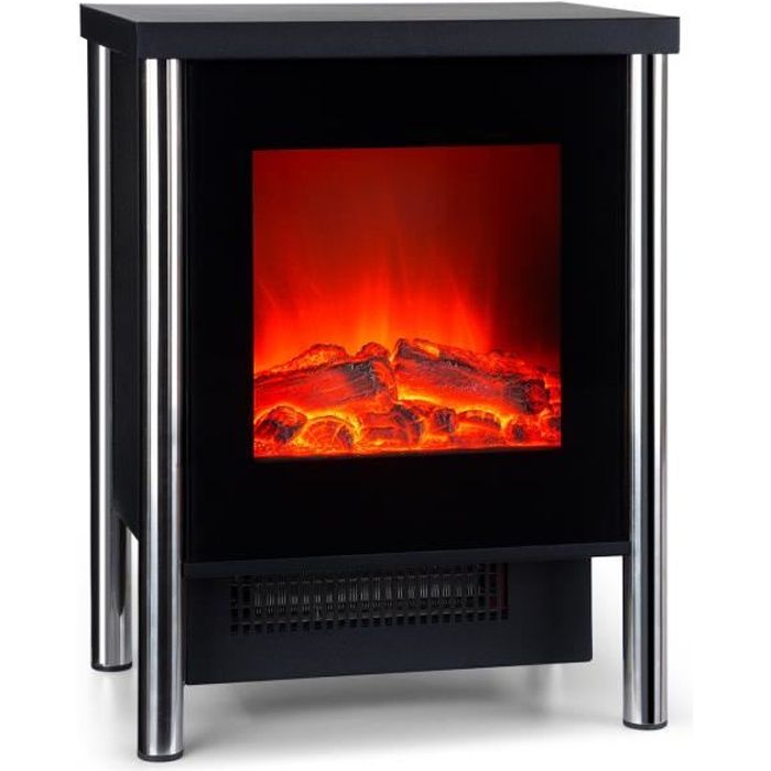 maison cheminees nouveau poele cheminee chauffage electrique metal burning effet flamme salon 1850 w