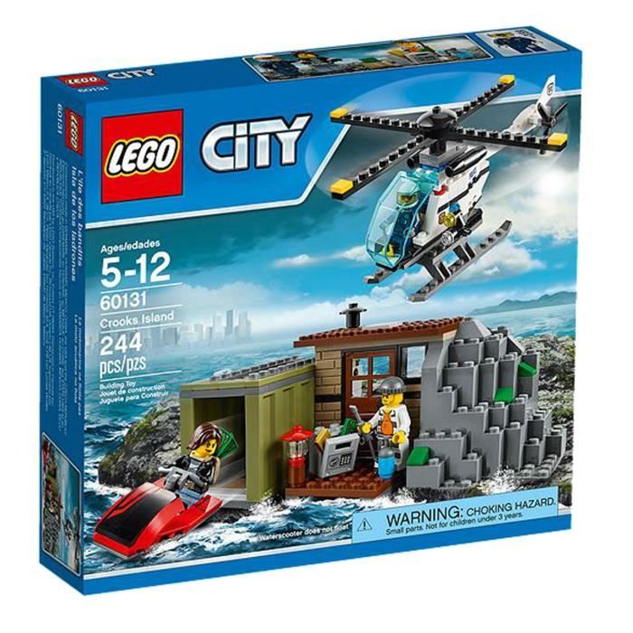 Set LEGO City - LEGO - Lîle des bandits (60131) - 244 pièces - 3 figurines - cachette secrète et jet-ski Reconditionné - Lego reconditionné disponible sur Cdiscount Seconde Vie