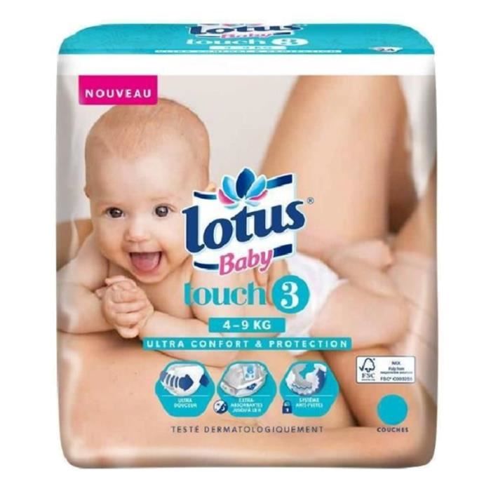 Lotus Couches Baby Touch 3 4 9kg X44 Lot De 2 Achat Vente Couche 3701018019929 Soldes Sur Cdiscount Des Le 20 Janvier Cdiscount