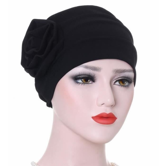 Femmes Hiver musulman Extensible Turban Réglable Chapeau Coton Perte de Cheveux Foulard Wrap 