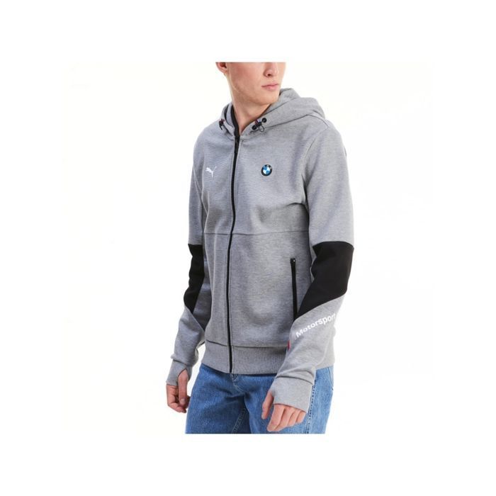 Sweat à capuche Puma BMW M MOTORSPORT Gris Cdiscount Sport
