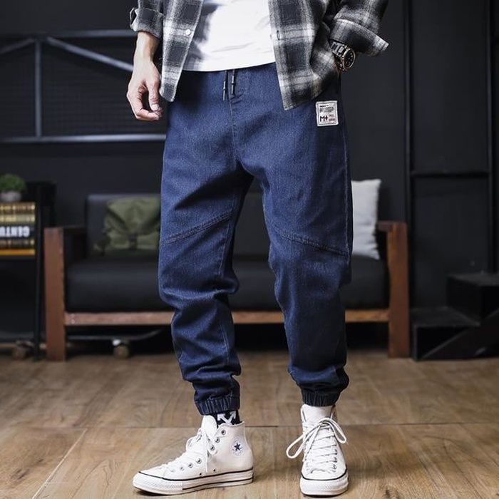 Pantalon Jean Garçon Coupe Ample Baggy - Denim Vintage, Taille Élastique, Poches Cargo (120-170 Cm) - 5