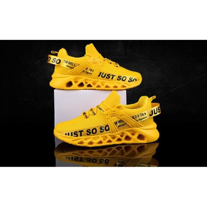 basket jaune femme pas cher