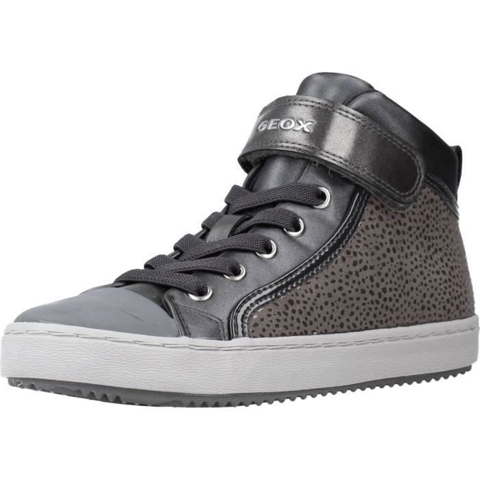 Geox Basket Fille - GEOX - 113732 - Semelle int. Micro Gome - Semelle ext. Peau - Couleur Gris