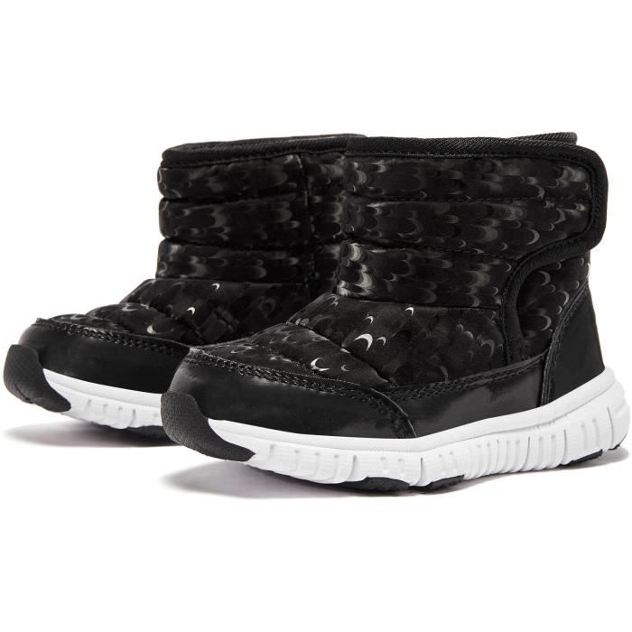 Bottes De Neige Pour Enfants En Bas Âge Pour Garçons, Filles, Bottes En  Coton D'hiver En Plein Air Noir Noir - Cdiscount Chaussures