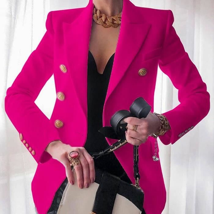 Manteau long rose discount fushia