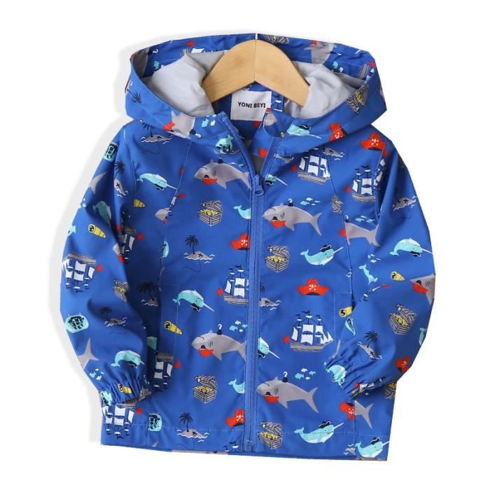 Blouson de Ski Gar on De 5 12 ans Imprime Chaud Col Capuche