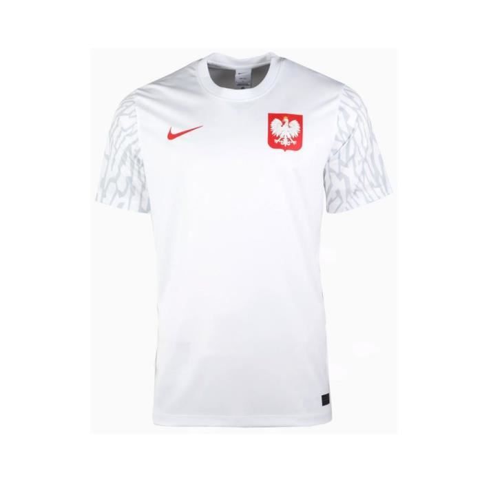 T-shirt NIKE Polska Football Top Home Blanc - Homme/Adulte - Cdiscount Sport