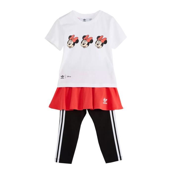 Ensemble Blanc/Rose Fille Adidas Disney Mickey et ses amis