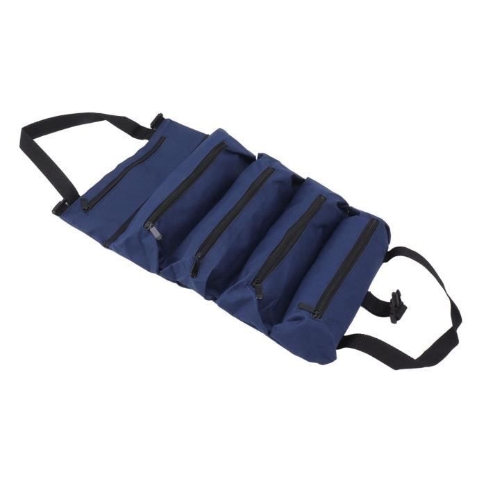 Pochette à Outils Mini Niko (Diamondback) - Noir, Côté Gauche - 6 Poches Intérieures - Cuir Et Nylon