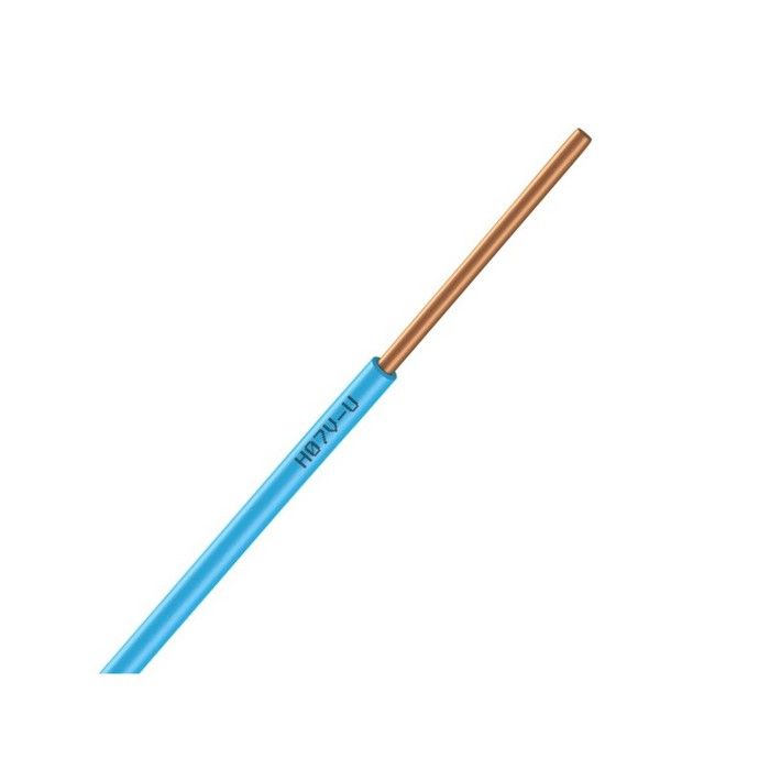 Câble Conducteur H07 V-K 1x1,5 Mm² - Fil Électrique Flexible Multibrins (Noir, 90 M)