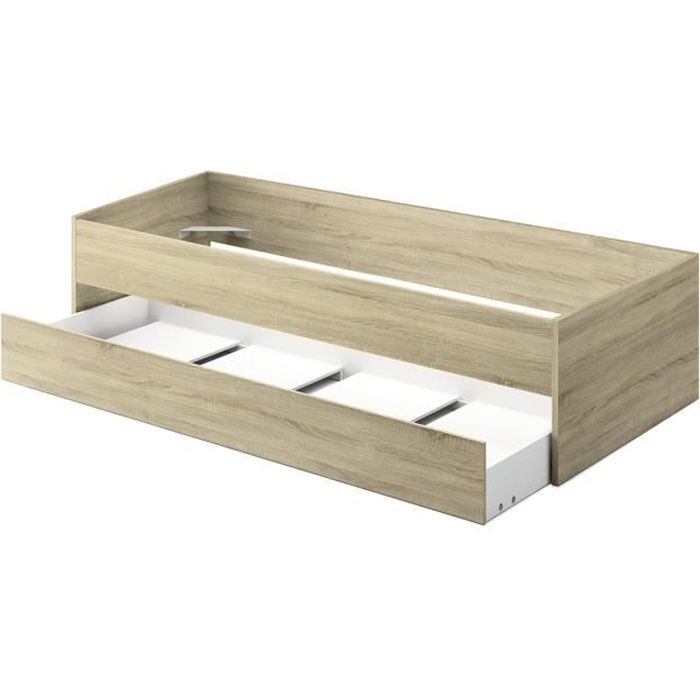 Lit gigogne coloris Cambrian - Hauteur 54 x Longueur 202 x Profondeur 97 cm Lit gigogne coloris Cambrian - Hauteur 54 x Longueur 202 x Profondeur 97 cm