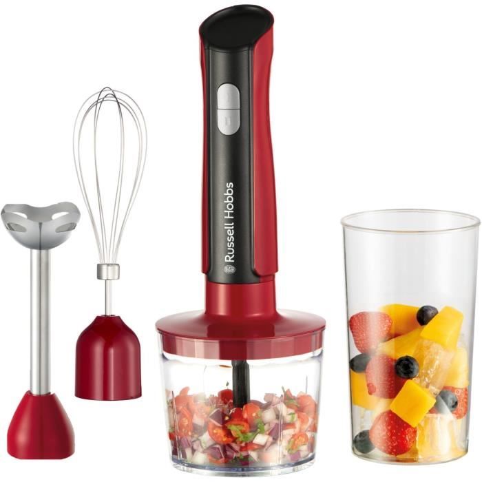 Mixeur plongeant 3en1: mixeurhachoirfouet RUSSEL HOBBS Desire 2 vitesses + Pulse