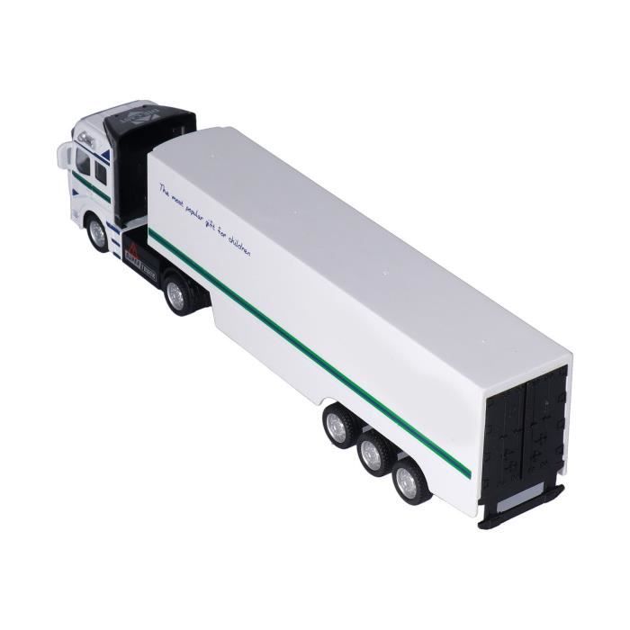 SALUTUYA Jouet semiremorque 148 Semi Camion Jouet Pull Back Container Camion Jouet Alliage