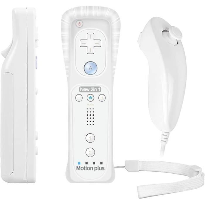 Manette de nintendo Wii avec Motion Plus et Nunchuk + Etui joystick