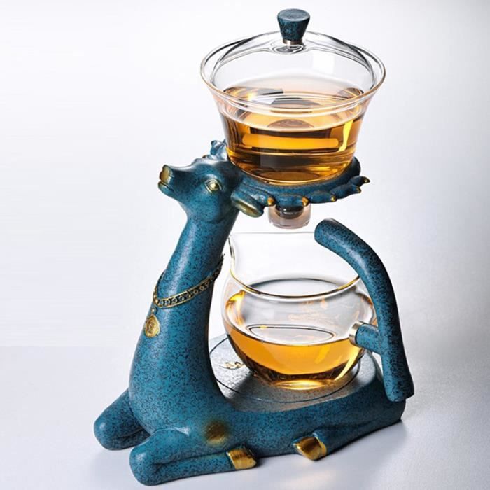 théière en verre de cerf pot d'égouttement turc infuseur théière à café théière en verre résistant à la chaleur puer bouilloire