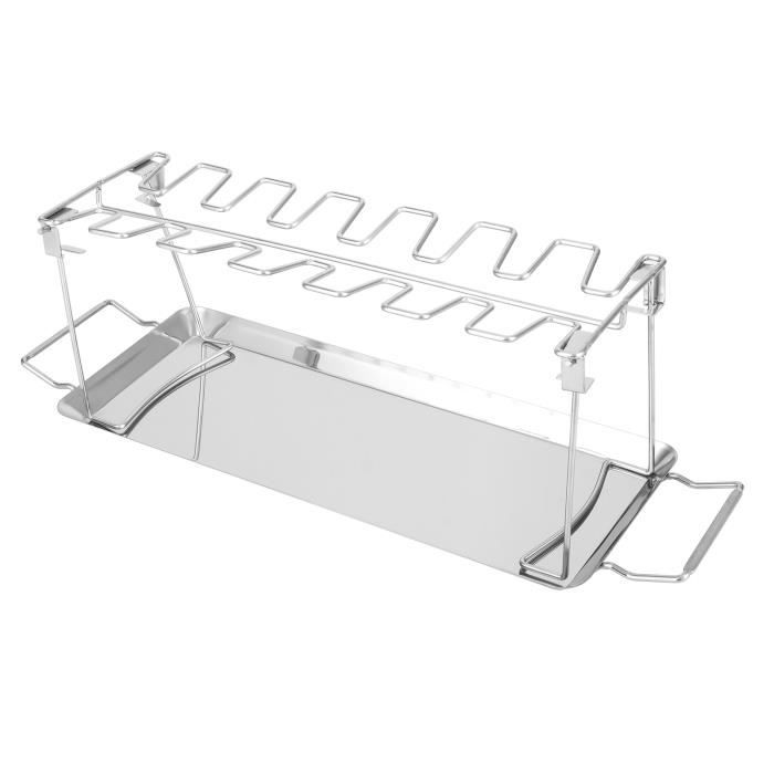 Support De Barbecue De Camping Pliable, Grille En Acier Inoxydable Antirouille, Barbecue À Kebab