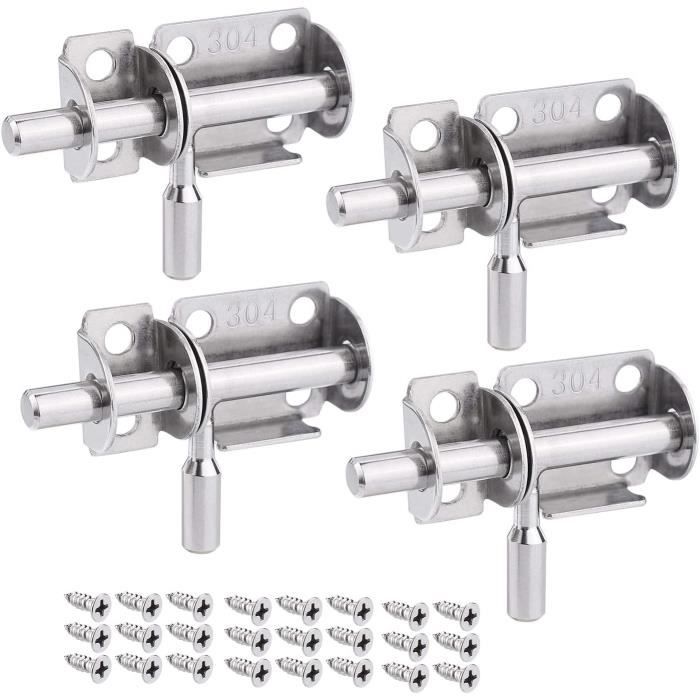 Loquet à Ressort Automatique Pour Porte - Alliage Aluminium, Sécurité Renforcée, Facile à Installer