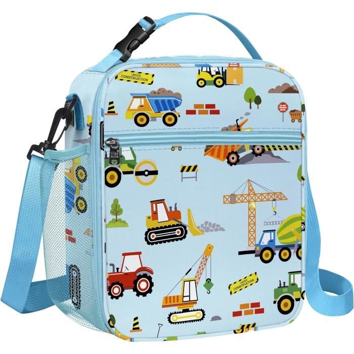 Clastyle Sac Isotherme Repas Enfant Camions Chantier Sac a Lunch avec Porte Gourde Sac a Dos Isotherme pour L ecole Garcons F333 Cdiscount Bagagerie Maroquinerie