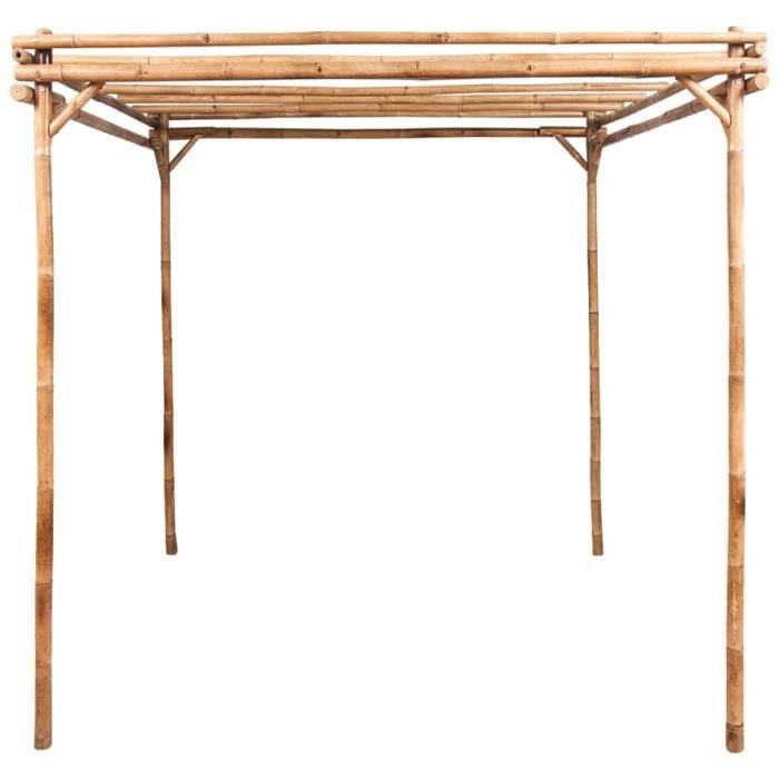 Pergola - SURENHAP - Vintage - Durable et stable - Bambou -170x170x220 cm