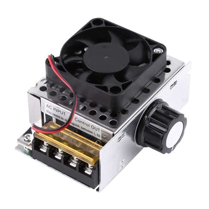 Régulateur De Vitesse Pour Moteur : Régulateur De Tension Regulateur De Vitesse Pour Meuleuse Angulairesouffleursperceuses A Mainscies Circulaires Regulateur De Tension Ac 220 V 10 A 4000 W 92254051