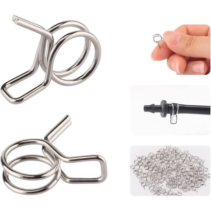 QUARKZMAN 15Pcs Collier À Ressort Pour Tuyau De Carburant/Silicone