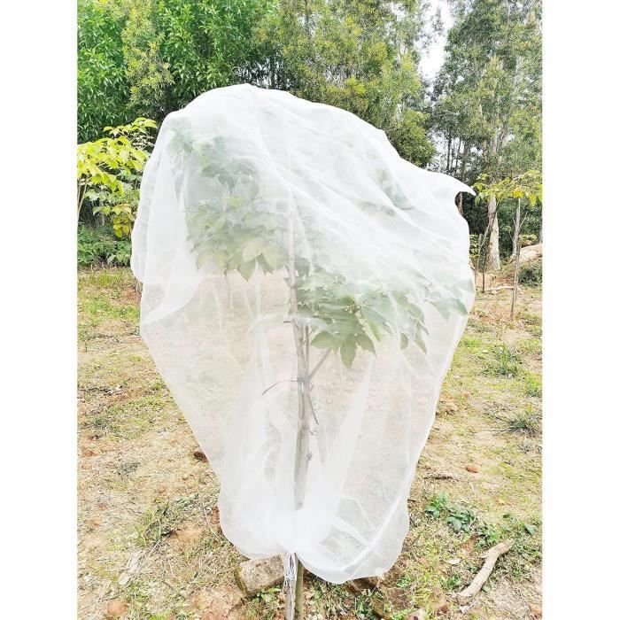 Filet Arbre Fruitier 4 Pièces 80x80cm - Sacs De Protection Anti-Insectes Avec Cordon De Serrage Pour Fruits Et Légumes