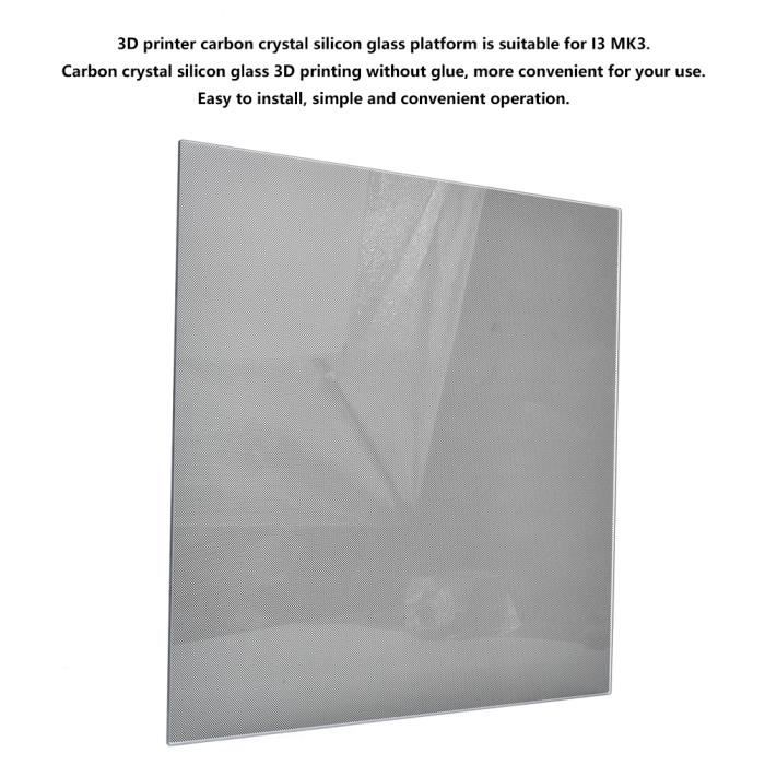 Imprimante 3D Imprimante Verre 3D Imprimante Chauffée Lit Trempé Verre