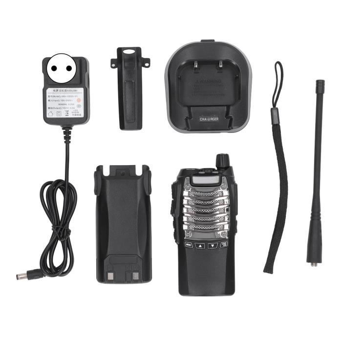 Talkies-walkies Enfants Rechargeables USB-C - Portée 3 Km (espace Ouvert) - 8 Canaux, Lampe Torche - Pour Jeux Extérieurs - 2
