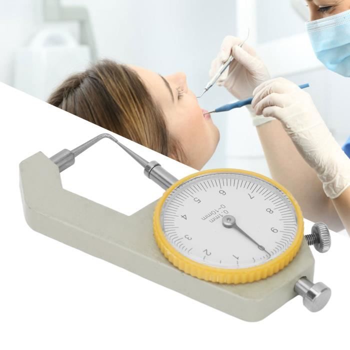 Pied à Coulisse Dentaire En Acier Inoxydable - Outil De Mesure Pour Dentiste Et Prothésiste - Précision 0-10 Mm