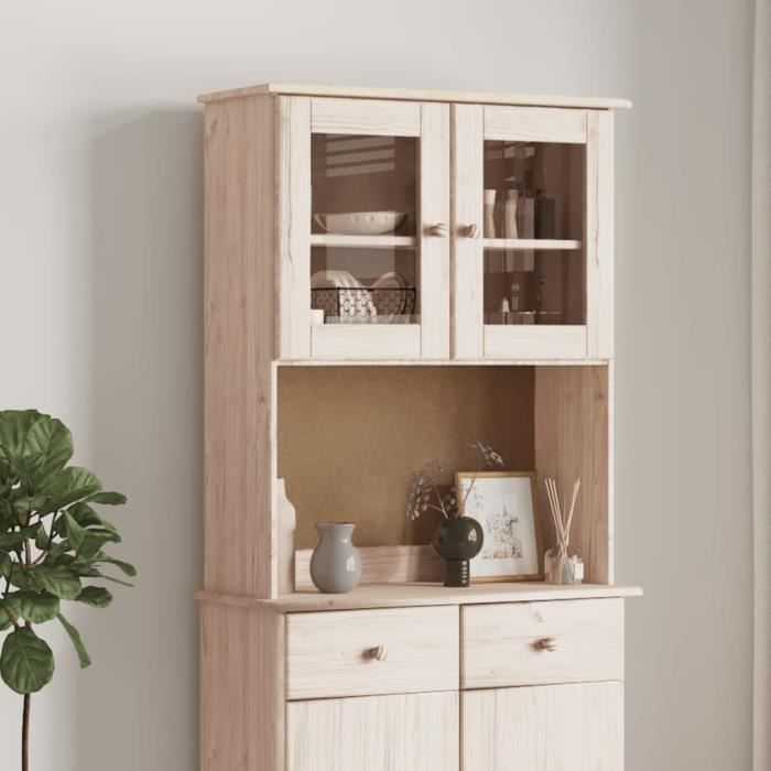 vidaXL Dessus de commode ALTA 77x30x92 cm bois massif de pin 353945
