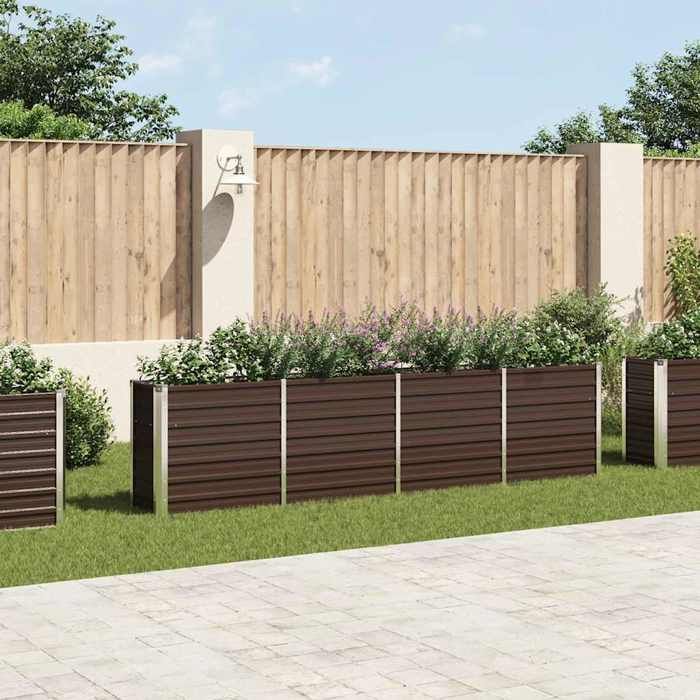 vidaXL Jardinière Acier Galvanisé - vue 3