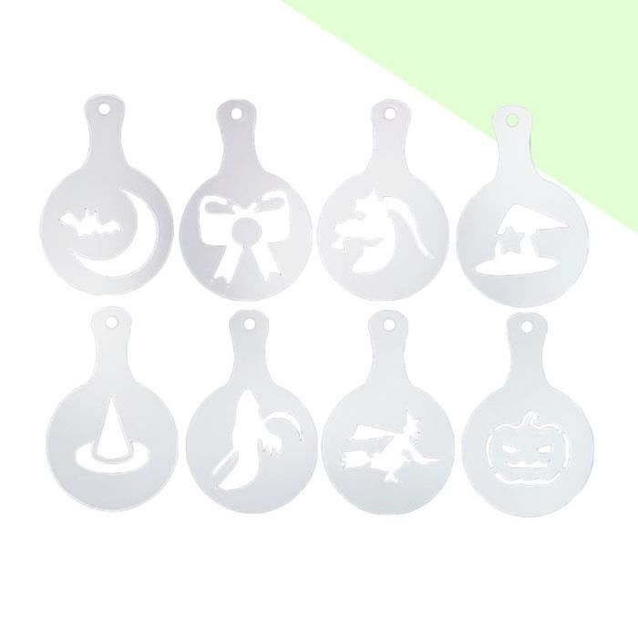 30 Pochoirs Café & Pâtisserie Réutilisables – Modèles Mignons Pour Latte Art, Gâteaux, Biscuits, Noël & Fêtes
