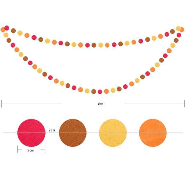 Guirlande Arc-en-Ciel FIHODONE - 4x4m De Décoration Colorée Pour Fête Ou Mariage