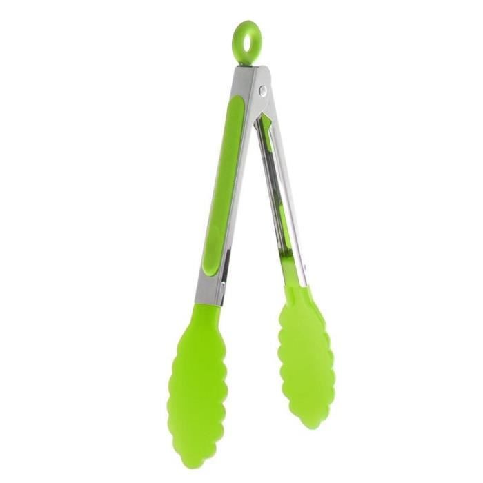 Pince Cuisine, Pince Barbecue En Acier Inoxydable Et Silicone