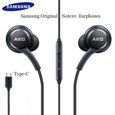 Casque audio Samsung AKG DAC USB TYPE C avec micro-télécommande pour Galaxy S20 Note 10 - Blanc-1